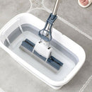 Foldable Mop Bucket Collapsible Portable Wash Basin Dishpan with Handle for