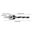 23-Pack Woodworking Chamfer Drilling Tool Countersink Drill Bits Wood Plug