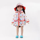 Rainbow Dot Raincoat Hat Clothes for 18in Girl Our Generation_Doll
