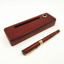 Pen Creative Business Gifts Office Supplies Pen Holder Belt Box Set,Wooden  Q5B8