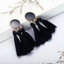 Tassel Earrings Round Drop Earrings For Women Wedding Long Fringed Earrings