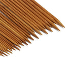36Pcs 25cm Bamboo Single Pointed Knitting Needles Kit with Storage Case Set