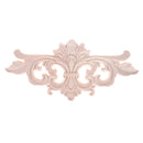 Wood Carved Corner Onlay Applique Frame Decor Unpainted Furniture Home Craft JR