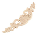 29*8cm Wood Carved Corner Onlay Applique Decor Furniture Craft Unpainted U1F9