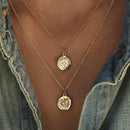 Crystal Moon Star Pendant Multilayer Women Choker Necklace Bohemian Jewelry JR