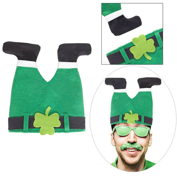 Irish Easter Hat Holiday Funny Shamrock Hat Show Dance Halloween Cap Green