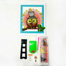 Night Bird 5D Cardboard Round Diamond Painting DIY Craft Needlework Stitch