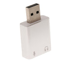 USB External Sound Card Audio Adapter with 3.5mm Microphone /Headphone Jacks