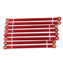 8x 1:10 RC Car Alloy Steer Linkage Servo Link Rods for Axial SCX10 Accessory