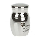 Paw Letters Printed Stainless Steel Pet Cinerary Casket Urn Pendant Deluxe