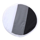 30cm Round Softbox White-balance Diffuser w/ Gray Black White Card for Flash