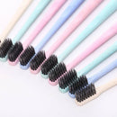 20X Wheat Straw Handle Bamboo Charcoal Soft Bristles Travel Toothbrush Ora ZUN