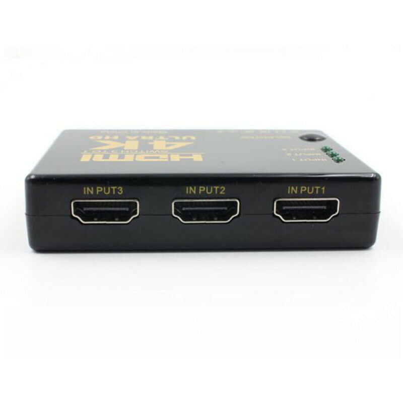 4K 1080P 3-Port HDMI Splitter Cable Multi-switch Switcher HUB Box LCD HDTV JND