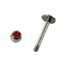 12 crystal steel lip piercing colors blend
