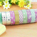 10X 15mm*5m DIY Self Adhesive Glitter Washi Masking Tapes Craft Decor* Stic J7S9