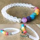 Elephant Charm Beaded Bracelet Mala Beads Yoga Energy Bracelet   OZ
