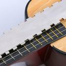 1x Guitar Neck Notched Straight Luthiers Fingerboard Fretboard Edge Ruler Tools
