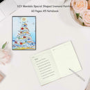 DIY Christmas Tree Special Shaped Diamond Painting 60 Pages A5 Notebook