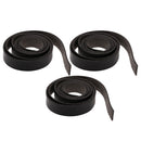 1.5cm Wide Pu Leather Strap For Garment Craft DIY Embellishments Set Of 3