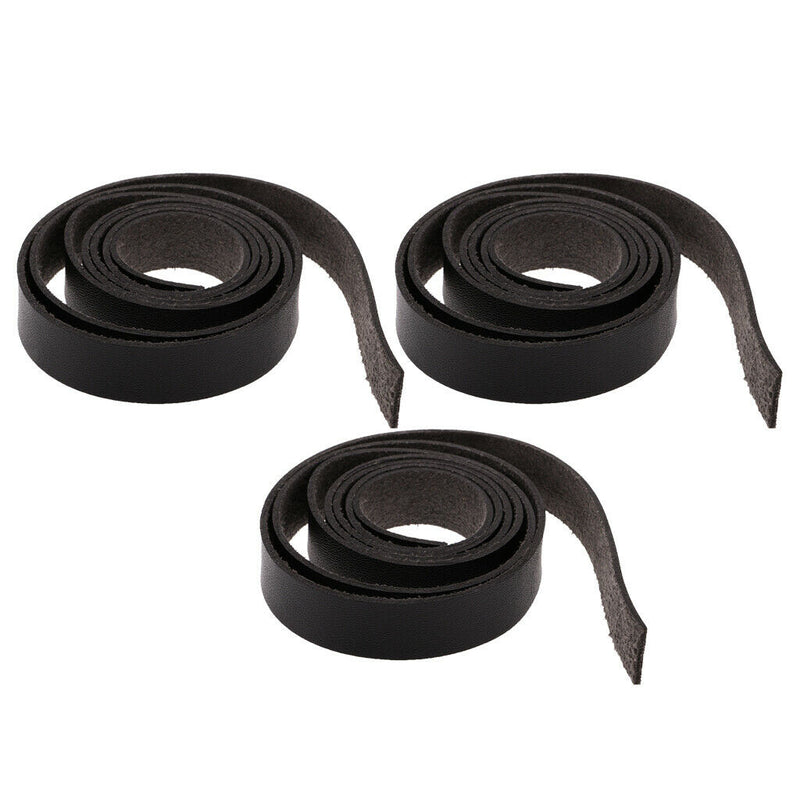1.5cm Wide Pu Leather Strap For Garment Craft DIY Embellishments Set Of 3