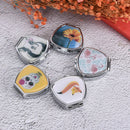 1PCS Portable Pill Box Folding Metal Pill Case Medicine Organizer Randomly3C