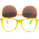 Flip up 80s Neon Sunglasses Halloween Funny Colorful Glasses Party Hip-Hop