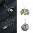 Cross pattern double lettering necklace K1Q3