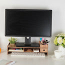 Multi-Function Desktop Monitor Stand Computer Screen Riser Desk Organizer L