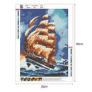 5D DIY Full Drill Diamond Painting Ship Cross Stitch Embroidery Mosaic Kit