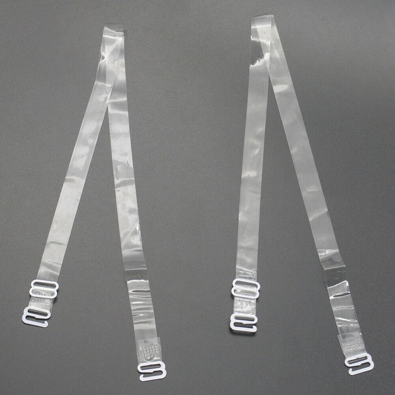 3-1s Women's Clear Invisible Transparent Adjustable Bra Straps See Through