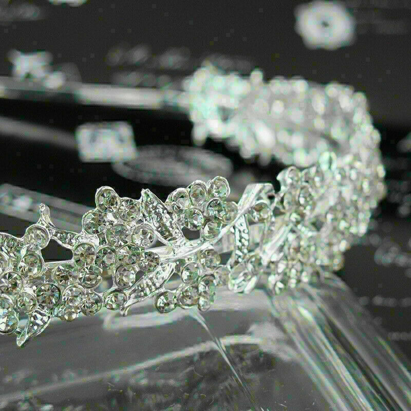 Women Wedding Bride Bridal Crystal Flower Party Hair Headband 2019 W9Q7 J0F F0R4