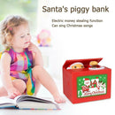 Money Box Lovely Stealing Coin Santa Claus Piggy Bank for Kids Birthday Gift