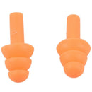 2 x Guard Silicone Swim Swimming Earplugs Orange with Case