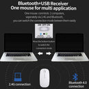 Rechargeable Bluetooth Wireless 4.0 + 2.4G Dual Mode 2 In 1 Charging Mouse  P1O8