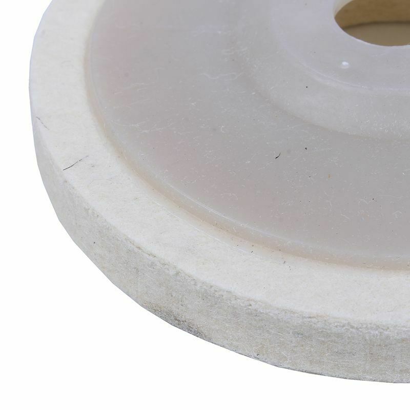 1 pieces 4 inch Round Polishing wheel wool felt polishers pads NEW D1Z9