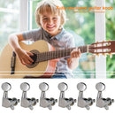 6x Aluminum Right Guitar String Tuning Pegs Tuners for Acoustic Electric Guitar