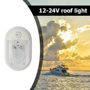 12-24V 24 LED Dome Light Interior Ceiling Lamp w/Independent Switch Boat Yacht
