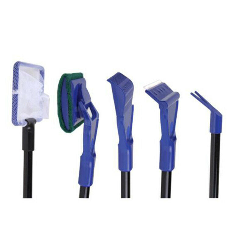 Fish Tank Aquarium Cleaning Kit Glass Brush Fishnet Magnetic Cleaner Tools TFR