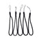 5x Black Nylon Wrist Strap Lanyard for Camera Cell Phone iPod USB mp3 mp4 ME