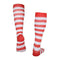 Halloween Striped Contrast Color Women Cotton Thigh Knee-High Stockings
