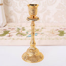 Alloy Candelabrum Candelabra Candle Holder Stand with 2 Spiral Twist Candles