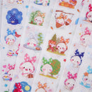 6pcs Cute scarf animal PVC paper stickers diy decoration album scrapbook BX