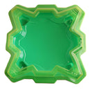 Plastic Burst Gyro Combat Arena Spinning Top Stadium Plate with Cover Green