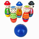 Toys for Children Bowling Ball Wood Shape Fun for Kids Game