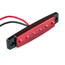20Pcs Amber 6 LED Side Marker Indicator Light Lamp Trailer Vehicle 24V Red