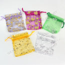 100Pc Mixed Color Sheer Plain Organza Jewelry Wedding Gift Bag Pouch 7x9cm New