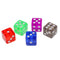 Bag of 50 Pieces of Transparent Dice Set of 5 Colors of 16mm D&D MTG Board Games