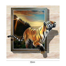 Running Tiger 5D DIY Full Drill Round Diamond Painting Embroidery Kits Gift