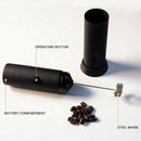 1X(Mini Handheld Milk Frother - Battery Operated Electric Foam Maker | Incl