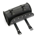 Universal Motorcycle Front Fork Kit Bags Pouch Luggage Saddle Bag Black Leather